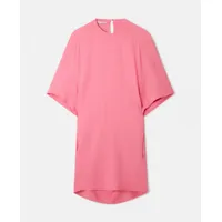 stella mccartney - robe t-shirt à manches oversize, femme, rose vif, taille: 38