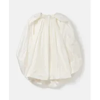 stella mccartney - robe courte cape sans manches, femme, blanc pur, taille: 40