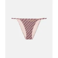 stella mccartney - culotte de bikini imprime s wave, femme, rose/bordeaux, taille: l