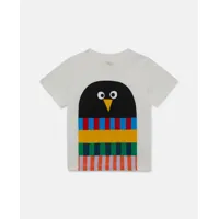 stella mccartney - t-shirt écharpe pingouin, femme, multicolore, taille: 12m