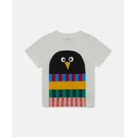 stella mccartney - t-shirt écharpe pingouin, femme, multicolore, taille: 24m