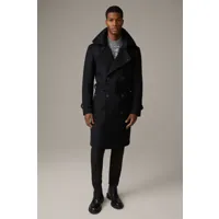 manteau en laine mélangée the trench coat, noir