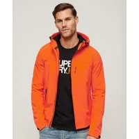 superdry homme veste à capuche softshell trekker, orange, taille: s