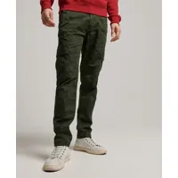 superdry homme pantalon cargo core en coton bio vert taille: 34/32