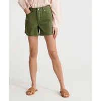 superdry femme short en jean mi-long vert taille: 34