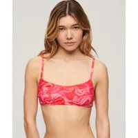 superdry femme haut de bikini brassière imprimé rose taille: 40