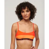 superdry femme haut de bikini brassière élastique orange taille: 44