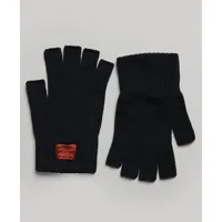 superdry femme gants en maille workwear noir taille: s/m