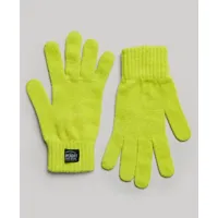 superdry femme gants en maille classiques vert taille: s/m