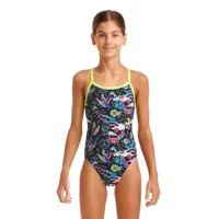 funkita single strap hippy dippy swimsuit multicolore 10 years fille