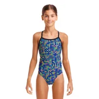 funkita twisted dial a dot swimsuit multicolore 10 years fille