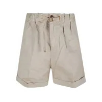 white sand- cotton shorts