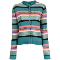 ps paul smith- striped cotton cardigan