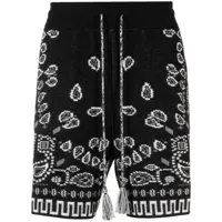 alanui- bandana print cotton shorts