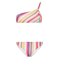 missoni beachwear- one-shoulder bikini set