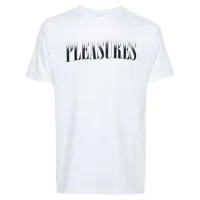 pleasures- logo cotton t-shirt