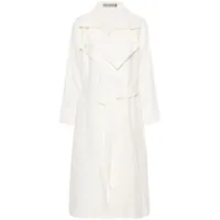 issey miyake- linen belted trench coat