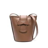 emporio armani- leather bucket bag