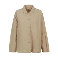 apuntob- cotton and linen blend caban jacket