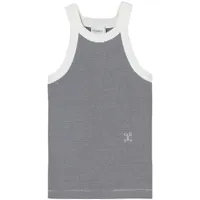closed- organic cotton cropped tank top