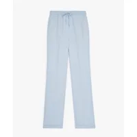 pantalon droit bleu ciel laine élastique