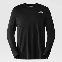 the north face t-shirt à manches longues new peak pour homme rusted bronze taille l