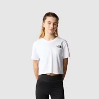 the north face t-shirt court simple dome pour fille tnf white taille s