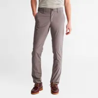 timberland pantalon chino extensible léger sargent lake pour homme en gris gris, taille 30 x 34