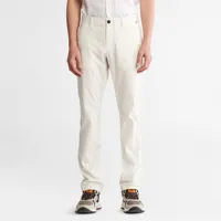 timberland pantalon chino extensible léger sargent lake pour homme en blanc blanc, taille 28 x 34