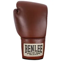 benlee premium contest leather boxing gloves marron 10 oz l