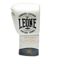 leone1947 authentic 2 artificial leather boxing gloves refurbished blanc 18 oz
