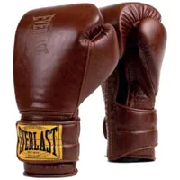 everlast 1910 hook&loop sparring training gloves marron 12 oz