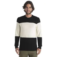 icebreaker waypoint merino crew neck sweater noir 2xl homme