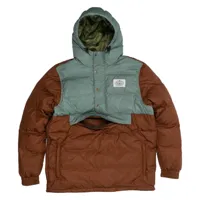 poler stay puffed down anorak jacket vert l homme