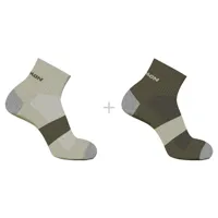 salomon evasion ankle short socks 2 pairs multicolore eu 39-41 homme
