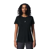 houdini tree message short sleeve t-shirt noir l femme