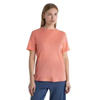 icebreaker merino linen short sleeve t-shirt orange xs femme
