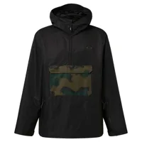 oakley apparel divisional rc shell jacket vert,noir 2xl homme