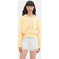 ugg camari hoodie sweats à capuche in yellow neon melange, taille l, autre