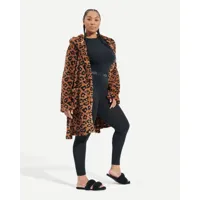 ugg robe de chambre imprimée aarti in cider leopard, taille 2xs, other