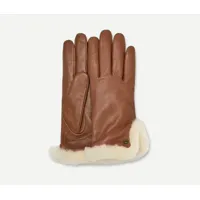 ugg gant avec aération en peau de mouton et cuir in brown, taille l, autre