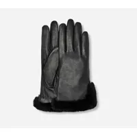 ugg gant avec aération en peau de mouton et cuir in black, taille m, autre