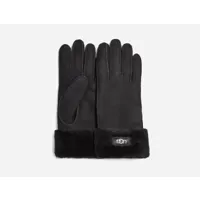 ugg sheepskin turn cuff gant in black, taille s, autre