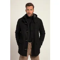 grandes tailles duffle-coat déperlant avec boutons ovales, hommes, noir, taille: 3xl, polyester/laine, jp1880