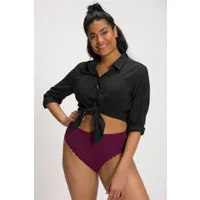 grandes tailles slips brésiliens, femmes, violet, taille: 60/62, coton/fibres synthétiques/élasthanne, ulla popken