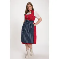 grandes tailles costume traditionnel bavarois, femmes, rouge, taille: 44, coton, ulla popken