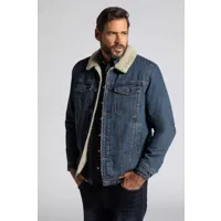 grandes tailles veste en jean, hommes, bleu, taille: 4xl, polyester/coton, jp1880