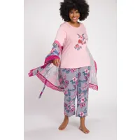 grandes tailles pyjama, femmes, rose, taille: 48/50, coton, ulla popken