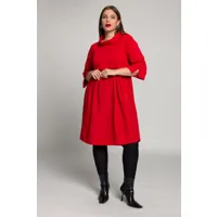 grandes tailles robe trapèze à col montant, femmes, rouge, taille: 44/46, polyester/viscose, ulla popken