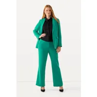 grandes tailles pantalon de tailleur, femmes, vert, taille: 46, soie artificielle/polyester, ulla popken